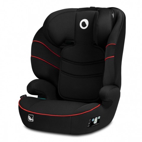 Fotelik samochodowy Hugo I-Size Sporty Black Red 15-36 kg Lionelo