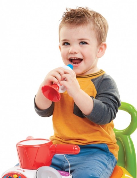 Jeździk Fisher Price Muzyczna Parada żółty Pulio