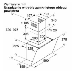 Okap DWK65DK20 biały Bosch
