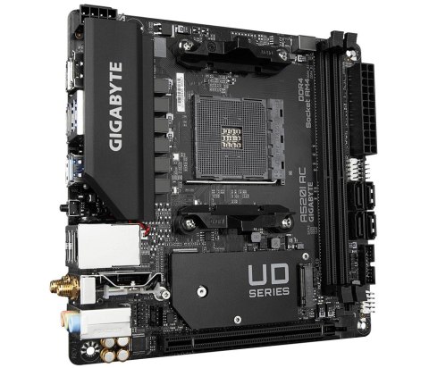Płyta główna A520I AC AM4 2DDR4 DP/2HDMI mITX Gigabyte Płyta główna A520I AC AM4 2DDR4 DP/2HDMI mITX Gigabyte