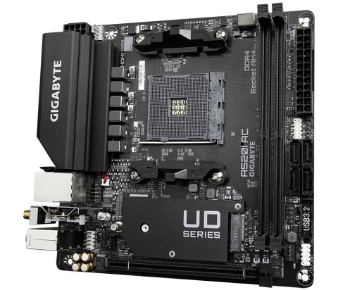 Płyta główna A520I AC AM4 2DDR4 DP/2HDMI mITX Gigabyte Płyta główna A520I AC AM4 2DDR4 DP/2HDMI mITX Gigabyte
