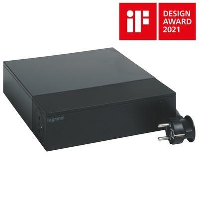 Przedłużacz TV ochron 4x2P+Z + 4x2P 2m czarny Legrand