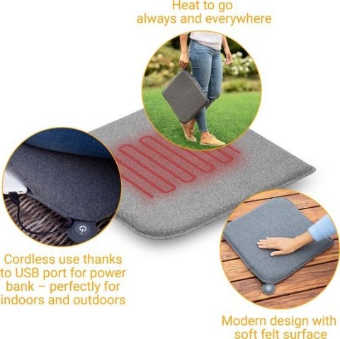 Poduszka na krzesło Outdoor Medisana OL 600 (szary) Poduszka na krzesło Outdoor Medisana OL 600 (szary)