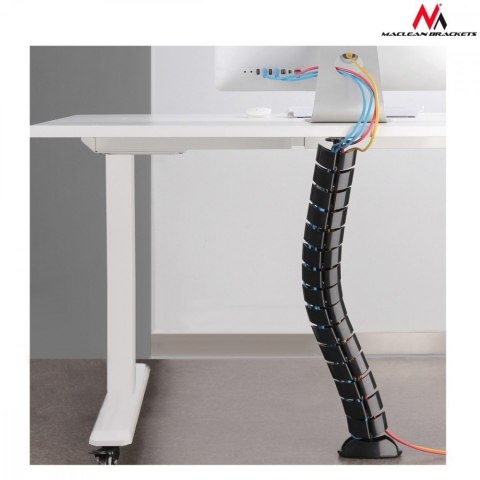 Organizator maskownica kabli do biurka MC-768 B czarna Maclean