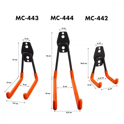 Uchwyt ścienny garażowy 50kg MC-443 Maclean