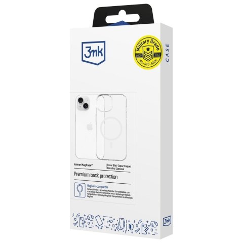 Etui Armor MagCase do iPhone 13/14 MagSafe przezroczyste 3MK