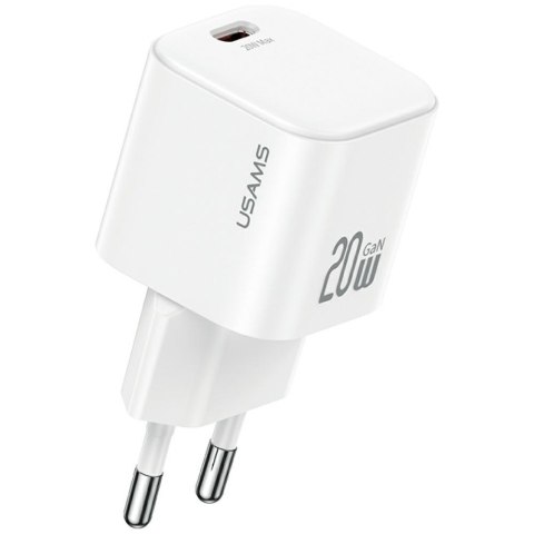 Ładowarka sieciowa 20W 1xUSB-C + kabel USB-C Biała