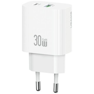 Ładowarka sieciowa 30W 1xUSB-C 1xUSB-A Fast charging Biała