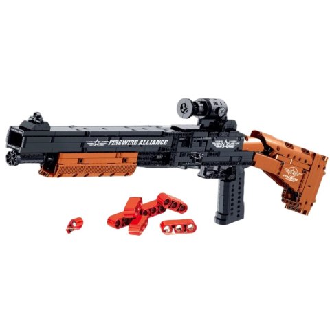 LEAN Toys Klocki Konstrukcyjne Karabin M4 Bernelli Funkcja Strzału 1137 el.