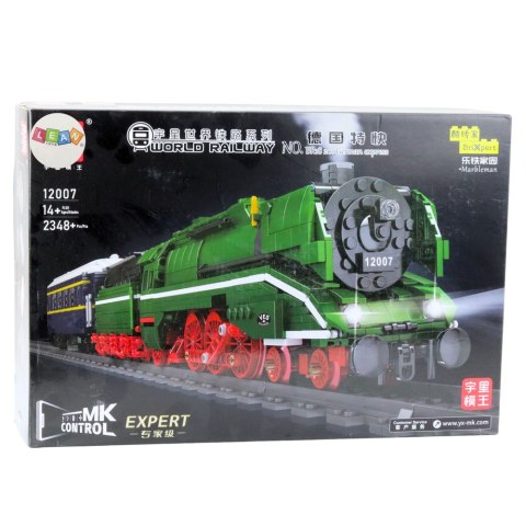 LEAN Toys Klocki Konstrukcyjne Lokomotywa Parowa Zdalnie Sterowana RC 2348 el.