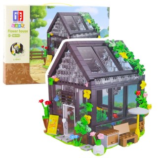 LEAN Toys Klocki Konstrukcyjne Mini Szklarnia Domek Ogrodowy 588 el.