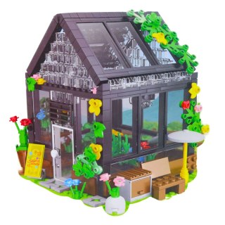 LEAN Toys Klocki Konstrukcyjne Mini Szklarnia Domek Ogrodowy 588 el.