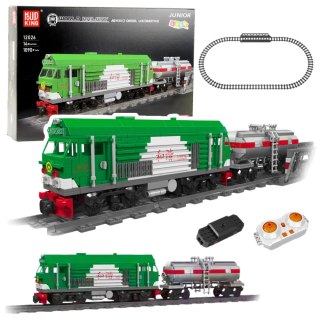 LEAN Toys Klocki Konstrukcyjne Pociąg z Cysterną Zdalnie Sterowany RC 1090 el.