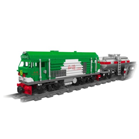 LEAN Toys Klocki Konstrukcyjne Pociąg z Cysterną Zdalnie Sterowany RC 1090 el.
