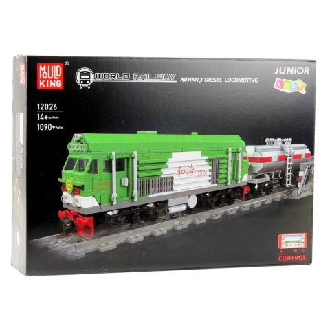 LEAN Toys Klocki Konstrukcyjne Pociąg z Cysterną Zdalnie Sterowany RC 1090 el.