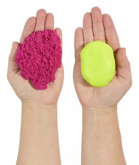 Masa plastyczna Wonder Factory Never Dry Dough limonkowy, różowy