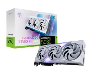 Karta graficzna GeForce RTX 5080 GAMING TRIO OC WHITE 16G GDDR7 256bit MSI