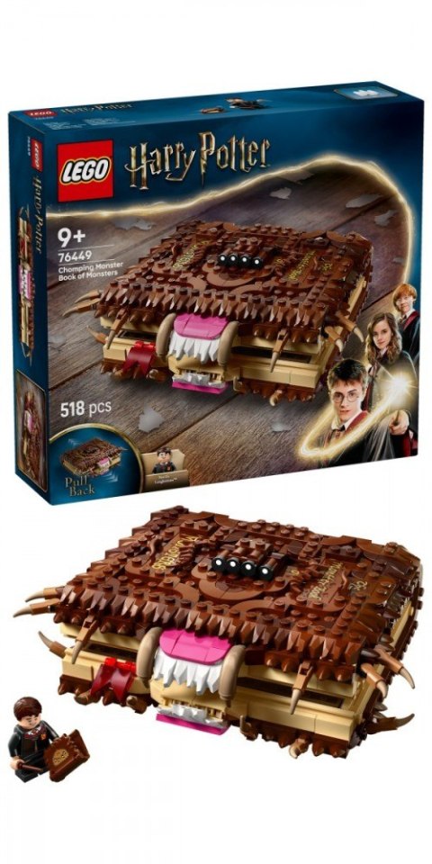 Klocki Harry Potter 76449 Potworna księga potworów z zębami LEGO