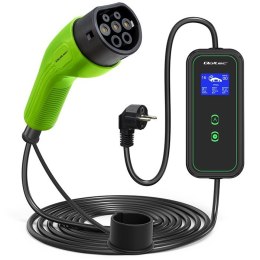 Mobilna ładowarka do samochodów EV 2 w 1 typ2 | 3.5kW | 230V Qoltec
