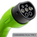 Mobilna ładowarka do samochodu elektrycznego EV z regulacją 2w1 Typ2 | 11kW | CEE 5 PIN | LCD | 3 fazy | Przenona | Wallbox | 5 Qoltec
