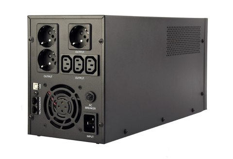 Zasilacz UPS 3000VA Line-in 1xC14 3xC13 2xShuko USB RJ45 Gembird