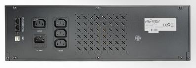 Zasilacz awaryjny UPS 1200VA Line-in 2xC13 2xSchuko USB Gembird