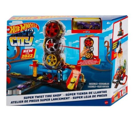 City Zestaw Wyścigowy Warsztat opon Hot Wheels