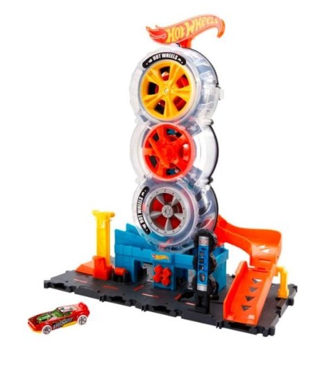 City Zestaw Wyścigowy Warsztat opon Hot Wheels