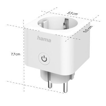 Gniazdo WIFI 3680W kwadratowe matter Hama