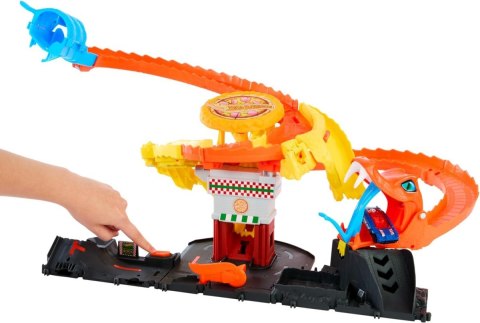 Tor samochodowy City Odjazdowa pizza Atak kobry Hot Wheels