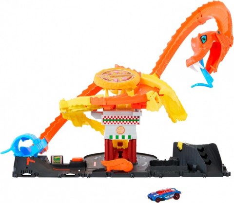 Tor samochodowy City Odjazdowa pizza Atak kobry Hot Wheels