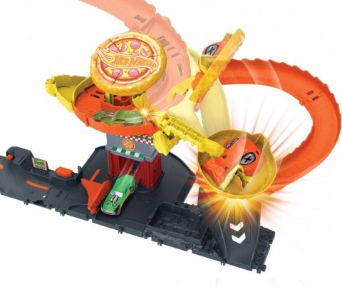 Tor samochodowy City Odjazdowa pizza Atak kobry Hot Wheels