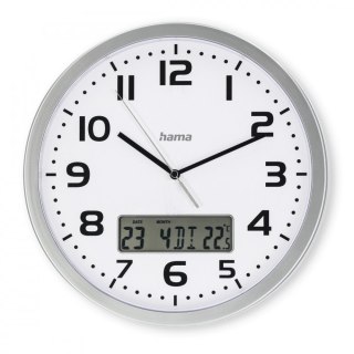 Zegar ścienny DCF Moorea 30cm Srebrny Hama