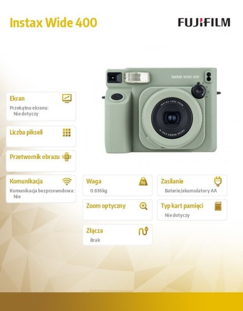 Aparat Instax WIDE 400 zielony Fujifilm