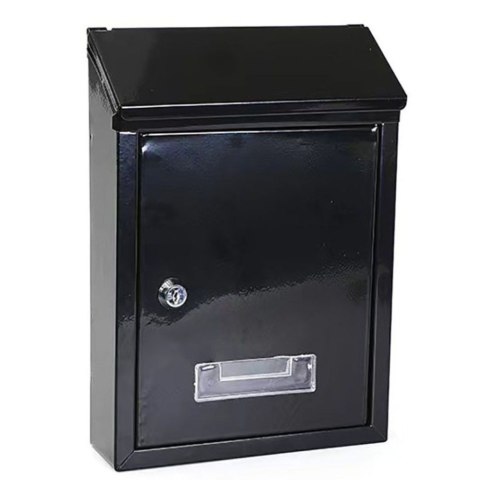 LEAN Skrzynka Pocztowa Na Listy Stal Ocynkowana Czarna 26,5x18,5x6,5cm LEAN Skrzynka Pocztowa Na Listy Stal Ocynkowana Czarna 26,5x18,5x6,5cm