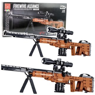 LEAN Toys Klocki Konstrukcyjne Karabin Snajperski AWM Funkcja Strzału 1594 el.