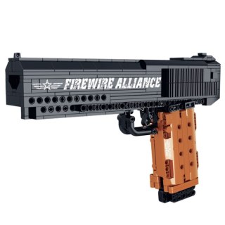 LEAN Toys Klocki Konstrukcyjne Pistolet Funkcja Strzału 555 el.