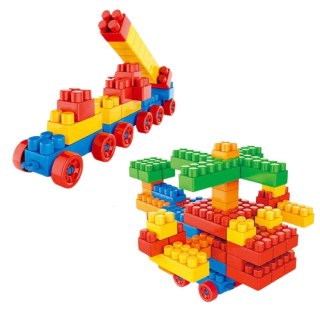 LEAN Toys Zestaw Klocki Konstrukcyjne Przestrzenne Kolorowe 180 el.
