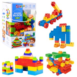LEAN Toys Zestaw Klocki Konstrukcyjne Przestrzenne Kolorowe 260 el.