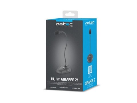 Mikrofon Giraffe 2 Czarny Natec Mikrofon Giraffe 2 Czarny Natec