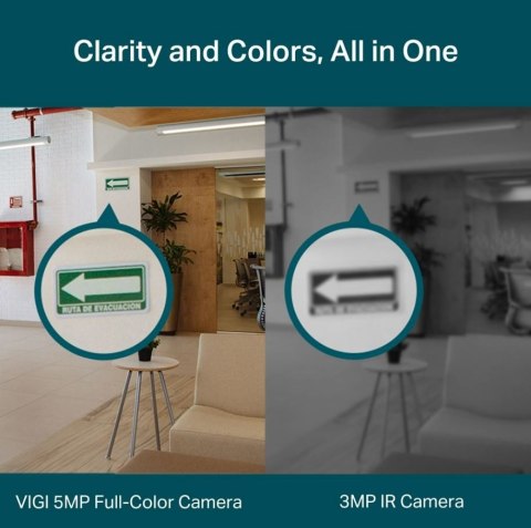 Kamera sieciowa VIGI C450(2.8mm) 5MP Full-Color Turret TP-LINK Kamera sieciowa VIGI C450(2.8mm) 5MP Full-Color Turret TP-LINK