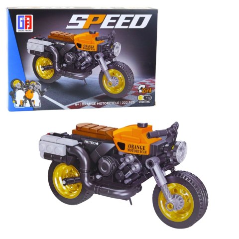 LEAN Toys Klocki Konstrukcyjne Motor Motocykl Robot 2w1 217-222 el. Mix