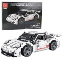LEAN Toys Klocki Konstrukcyjne Samochód GT Racing Biały 1:14 1268 el.