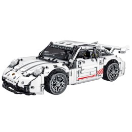 LEAN Toys Klocki Konstrukcyjne Samochód GT Racing Biały 1:14 1268 el.