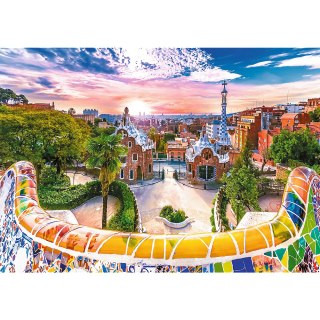 Puzzle - 1000 - Zachód słońca nad Barceloną - Hiszpania - Trefl 10711