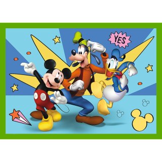 Puzzle - 4w1 (12, 15, 20, 24) - Wśród przyjaciół - Myszka Miki - Trefl 34616