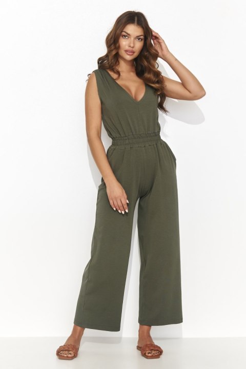 Kombinezon Model NU465 Khaki - Numinou Kombinezon Model NU465 Khaki - Numinou