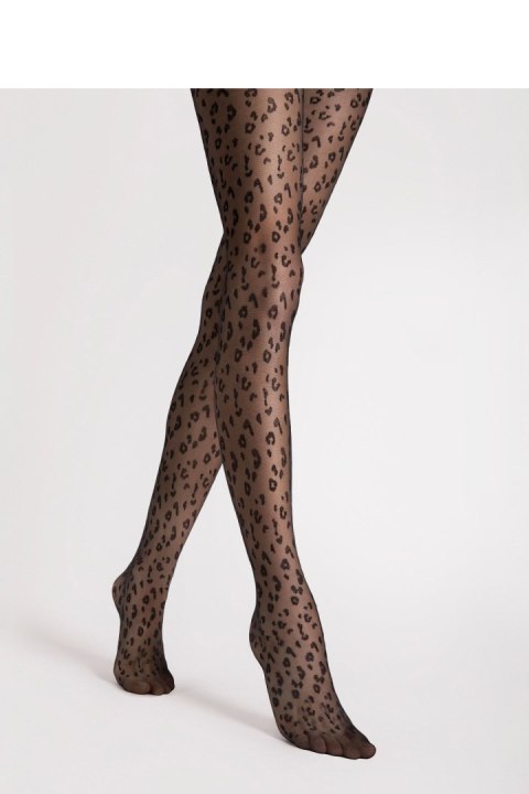 Rajstopy Model Jungle 20 Den Black - Fiore Rajstopy Model Jungle 20 Den Black - Fiore
