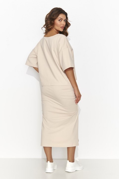 Spódnica Komplet Model NU464 Light Beige - Numinou Spódnica Komplet Model NU464 Light Beige - Numinou