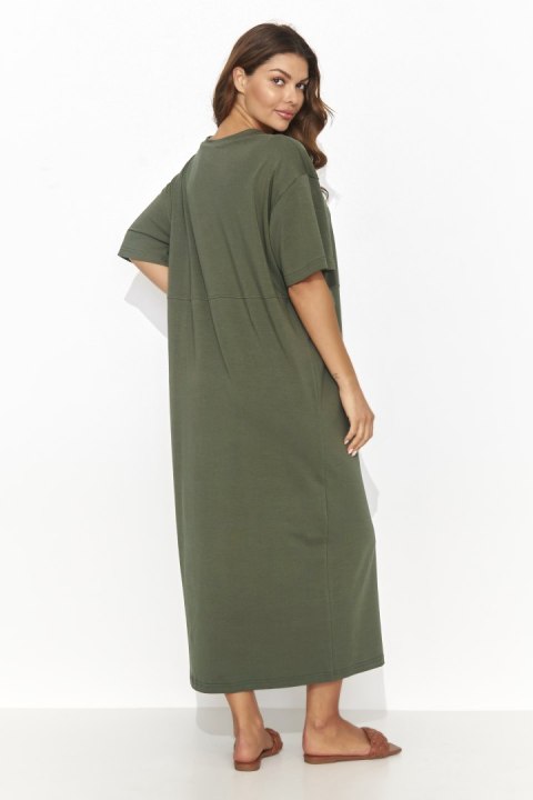 Sukienka Model NU466 Khaki - Numinou Sukienka Model NU466 Khaki - Numinou